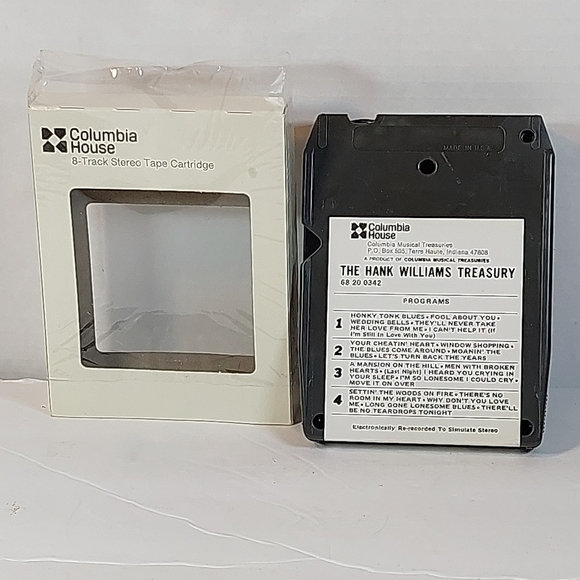Columbia House 8-Track Tape by Hank Williams Treasury - Picture 6 of 6